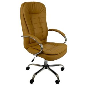 Tan Leather Office Chair