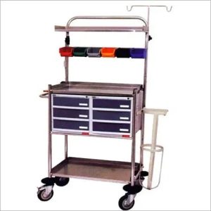 Stainless Steel Crash Cart Trolley